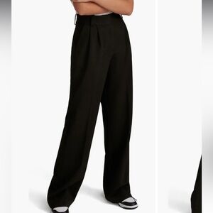 Favorite Daughter The Favorite Pant Pleat Pants Wide-Leg High-Waist Black